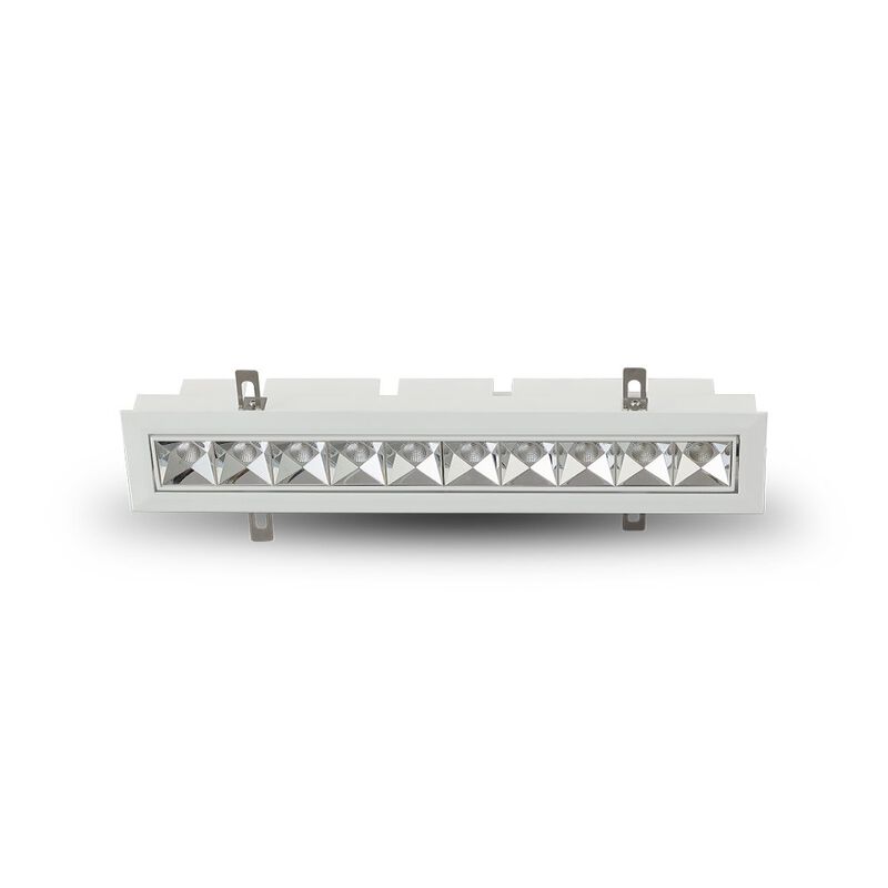 VONN Lighting 10 Lights LED Adjustable Recessed Downlight, Stock Item Beam Angle 34, White