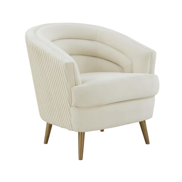 Belen Kox Luxe Ruched Velvet Accent Chair, Belen Kox
