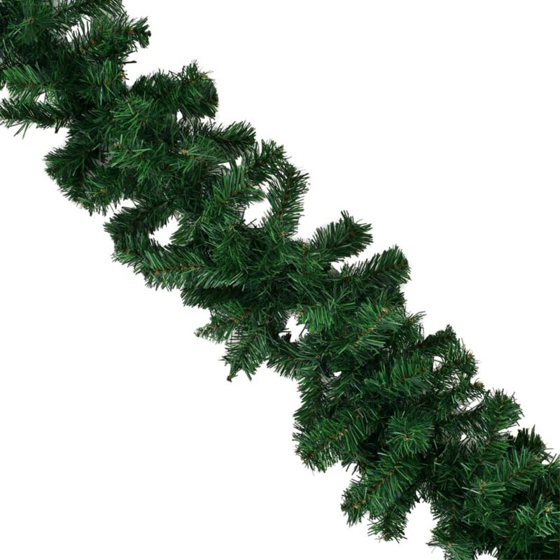 vidaXL Christmas Garlands 4 pcs Green 106.3" PVC