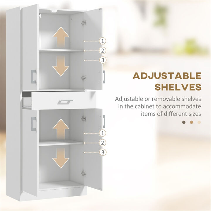 Multipurpose Kitchen Cabinet – Storage Organizer with Shelves & Drawers