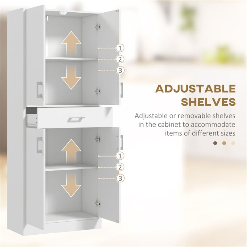 Multipurpose Kitchen Cabinet – Storage Organizer with Shelves & Drawers