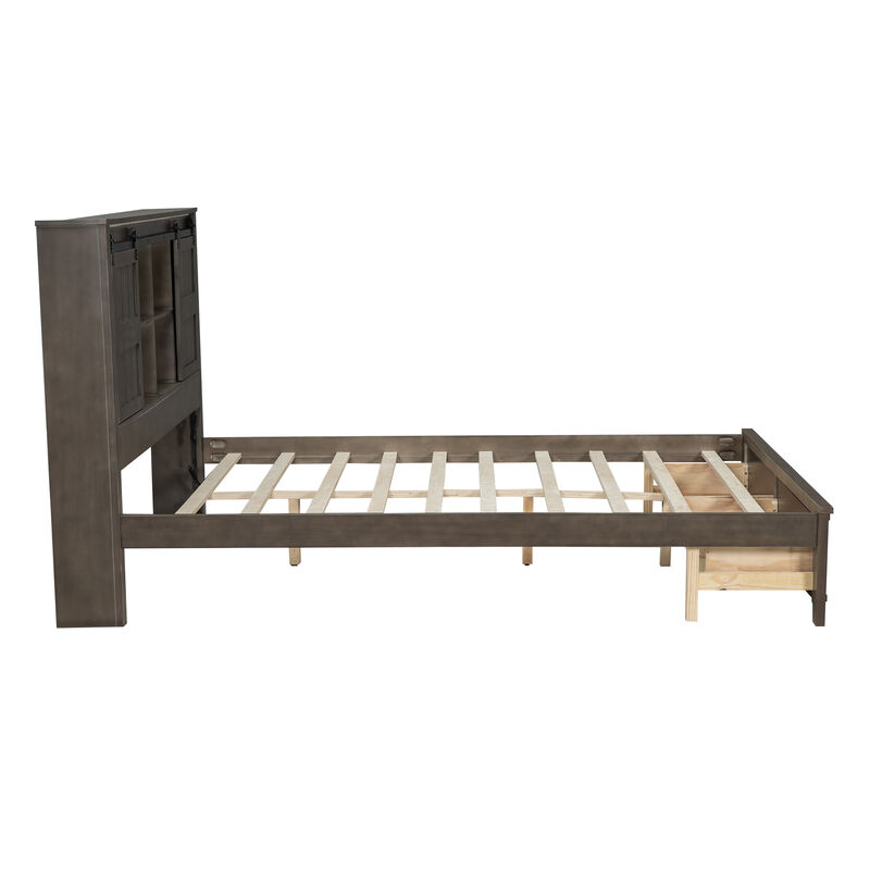 Merax LED Platform Bed with Headboard and USB