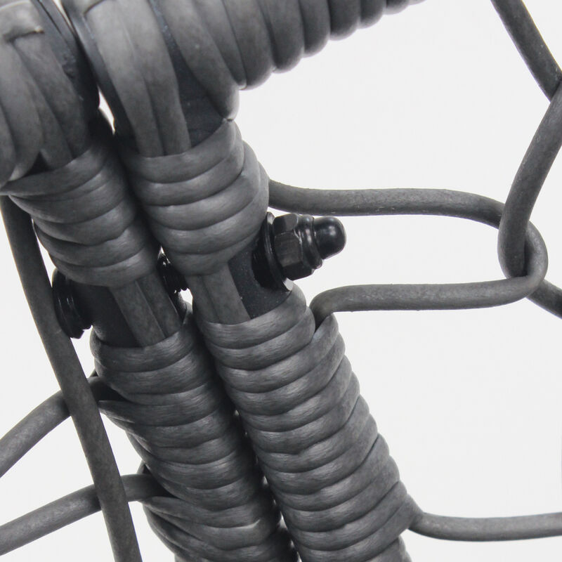 New Comming Outdoor Indoor PE Wicker Swing Egg Chair Gray Color