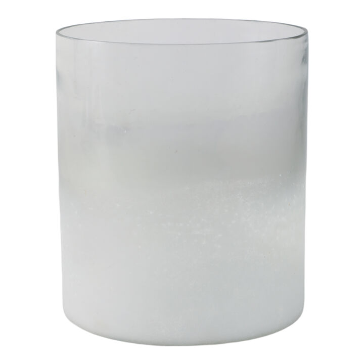 Glass Frosted Candle Holder