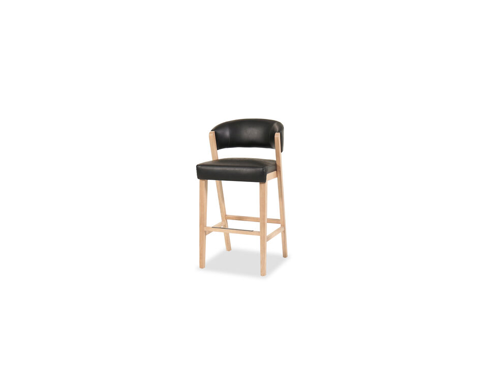 Wax Black Counter Stool