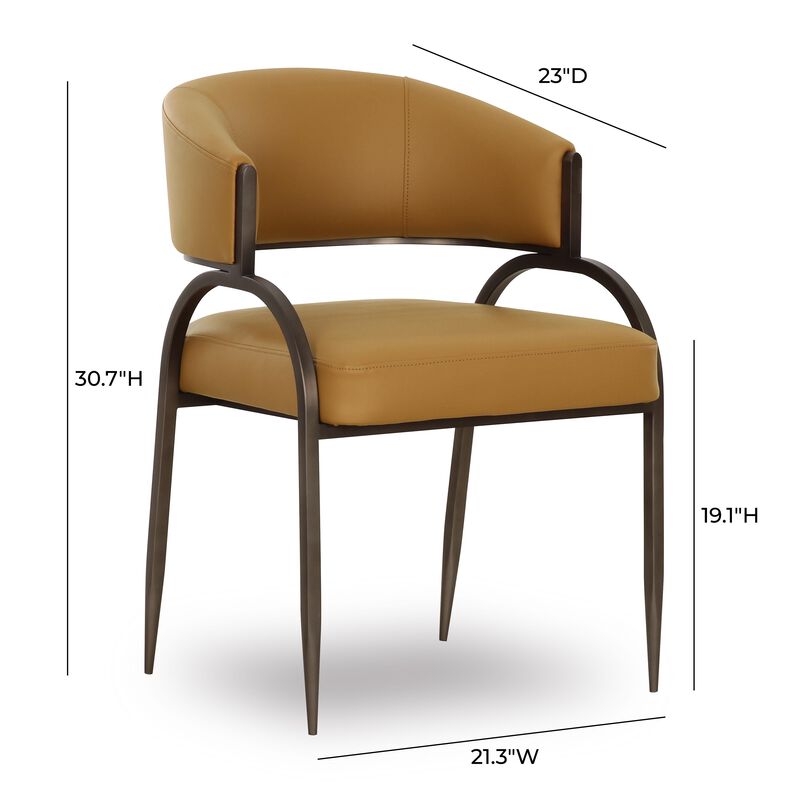 Tatum Cream Performance Vegan Leather Dining Chair