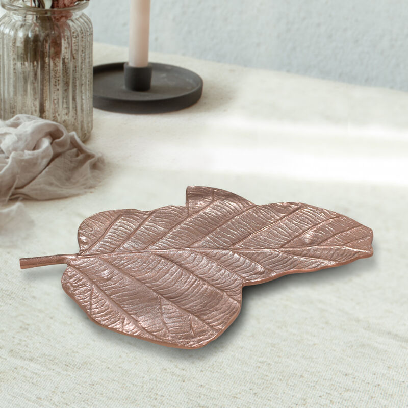 Handmade Decorative Silver Color Coated 7.08 x 4.72 x 0.74 Inches Aluminium Tray 062AB BBH Home's