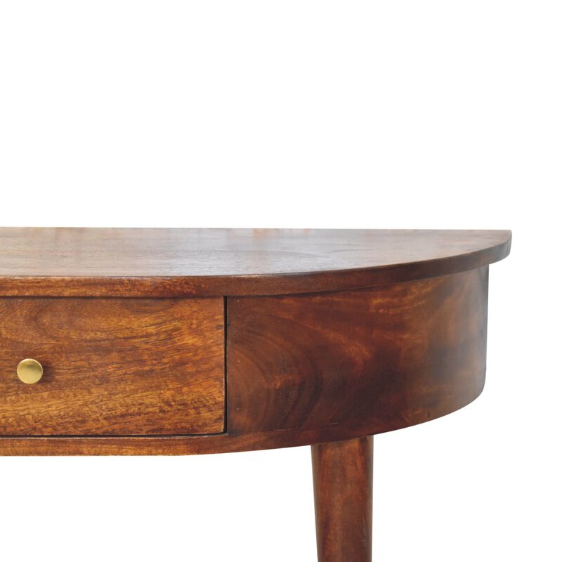 Artisan Furniture Solid Wood Backless Mounted Chestnut Console
