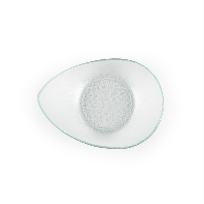 Glass Dinnerware 7.5" x 5.75" x h:3.25" 10 oz. Oval Clear Glass Bowl (Set of 4)