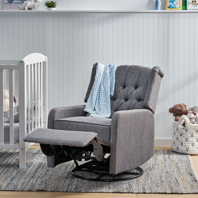 Merax Manual Recliner Chair with 360-Degree Swivel