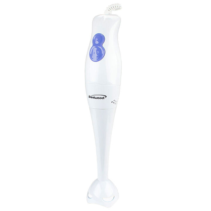 Brentwood 2-Speed Hand Blender in White