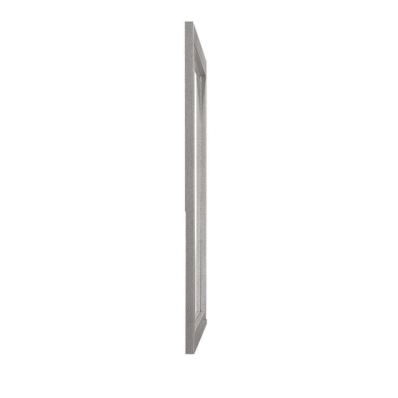 Benjara, Gray Sami 40 x 40 Dresser Mirror, Embossed Texture, Modern Style, Wood