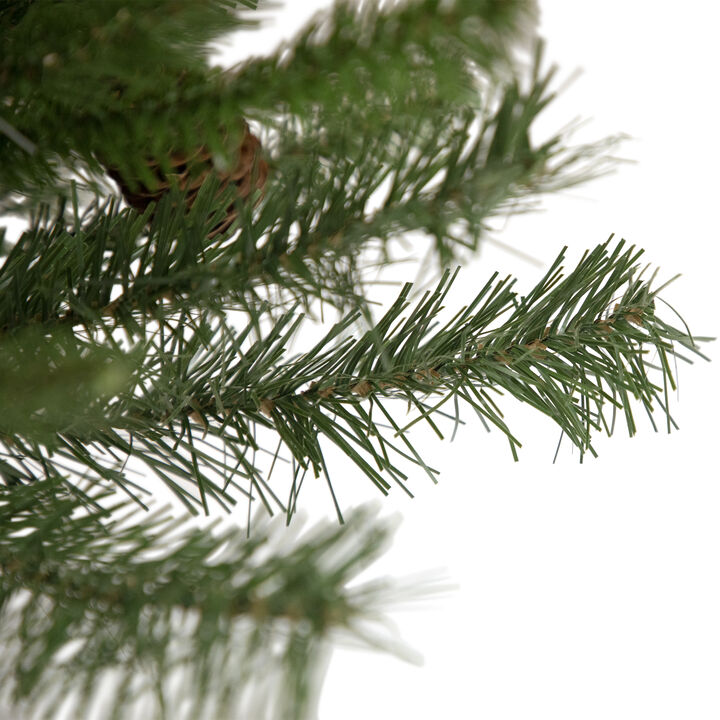 42" Black River Pine Artificial Christmas Teardrop Swag with Pine Cones  Unlit