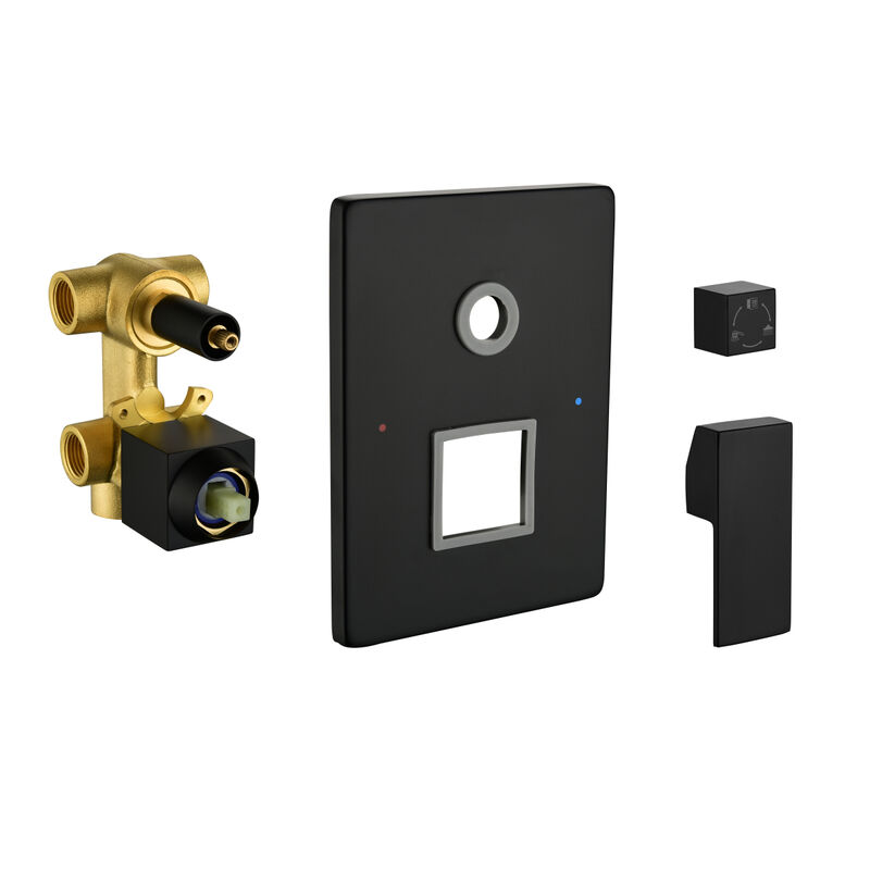 Shower System, 10-Inch Full Body Shower System With Body Jets, Square Rainfall Shower