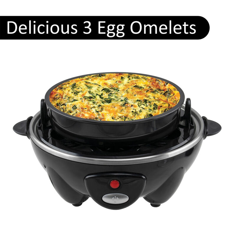 Brentwood Electric 7 Egg Cooker with Auto Shut Off in Black