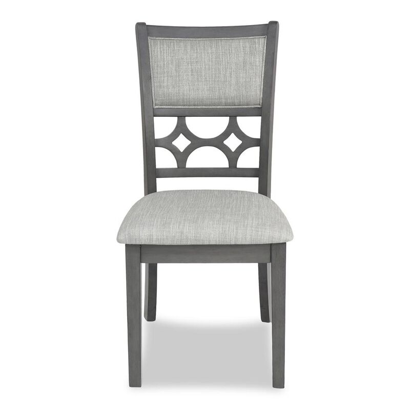 New Classic Furniture Furniture Mitchell 5-Piece Transitional Wood Dining Set in Gray