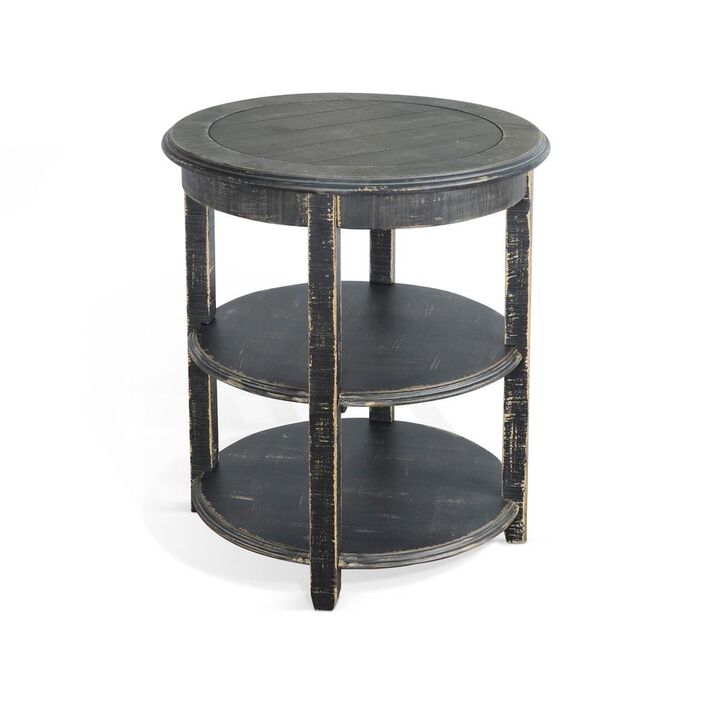 Sunny Designs Black Sand Side Table