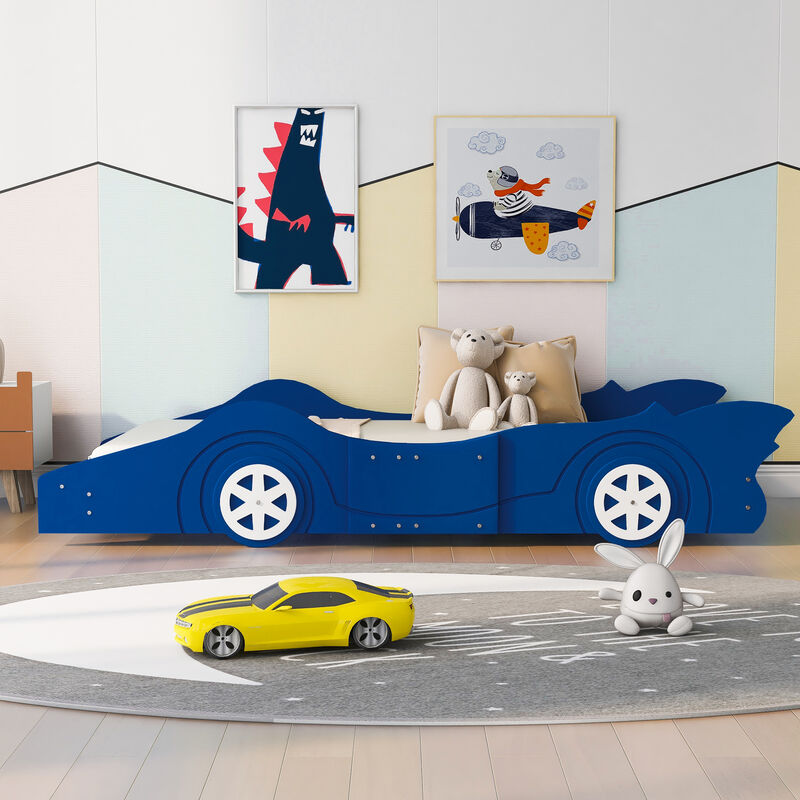 Merax Race Car Platform Bed with Wheels
