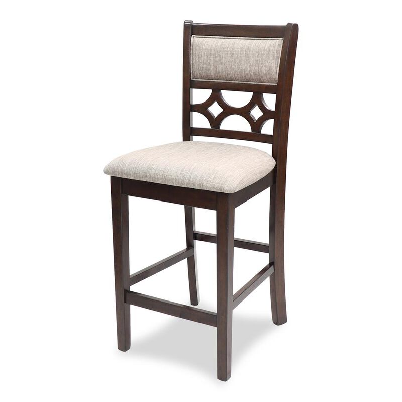 New Classic Furniture Furniture Mitchell 5-Piece Transitional Wood Counter Set in Cherry