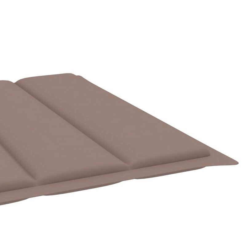 vidaXL Sun Lounger Cushion Taupe 78.7"x23.6"x1.6" Fabric