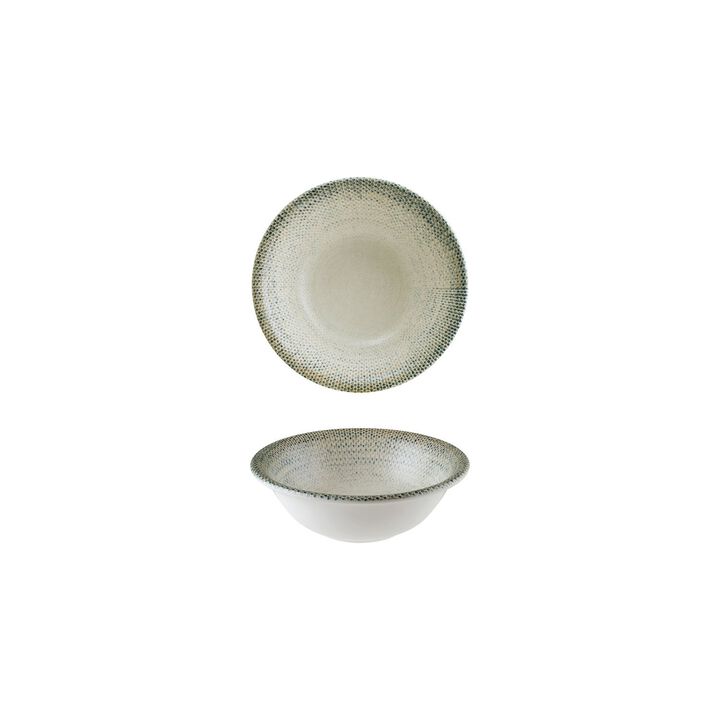 Sway dia.6.25" h:2" 13 oz. Round Decorated Porcelain Bowl (Set of 4)