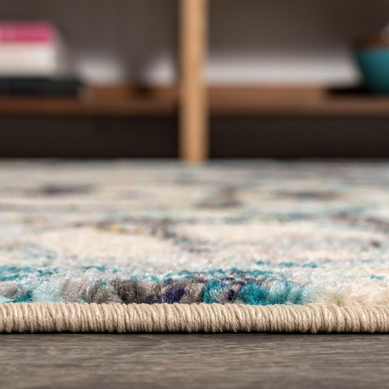 Pebble Marbled Abstract Area Rug