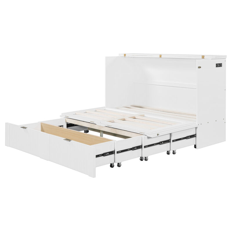 Merax Murphy Bed with Sockets and USB Ports