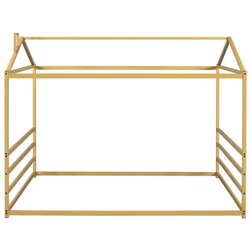 Merax Metal House Shape Platform Bed