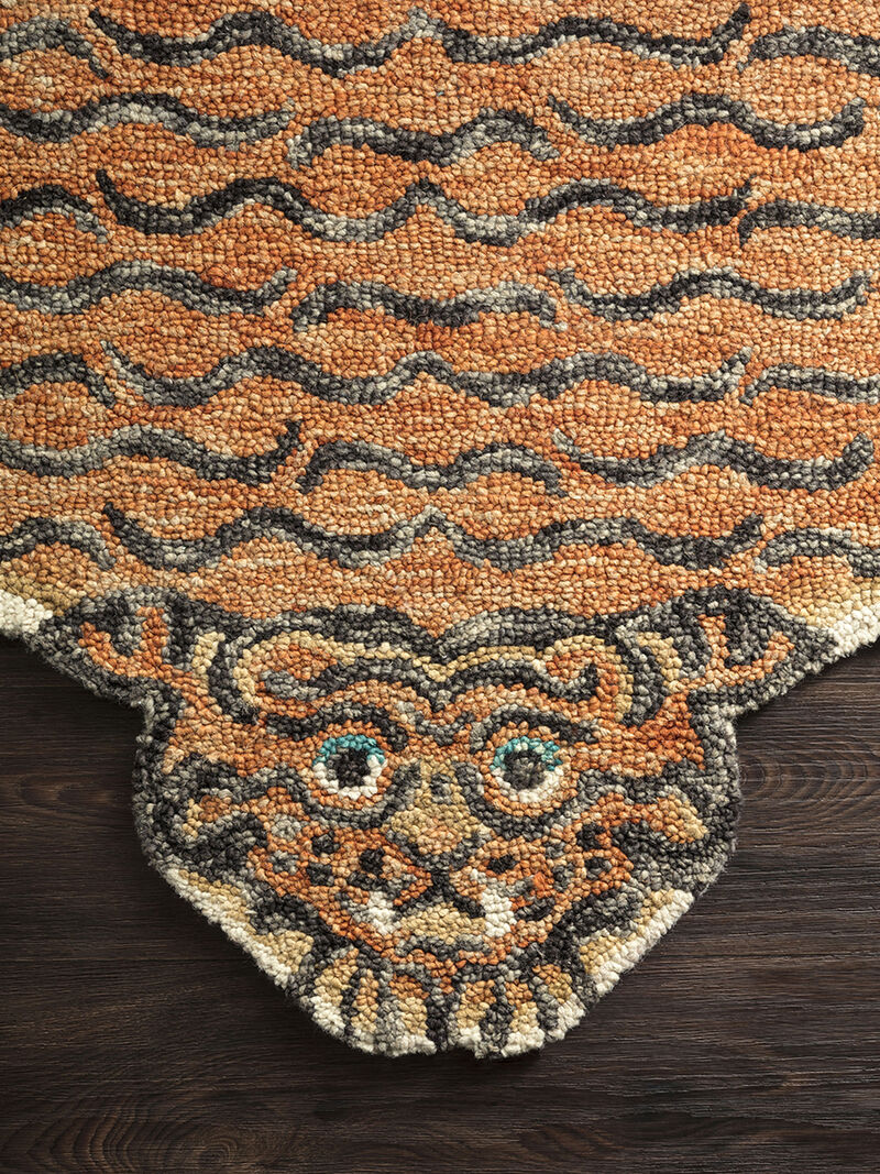 Feroz FER05 Tangerine 4' x 6' Rug