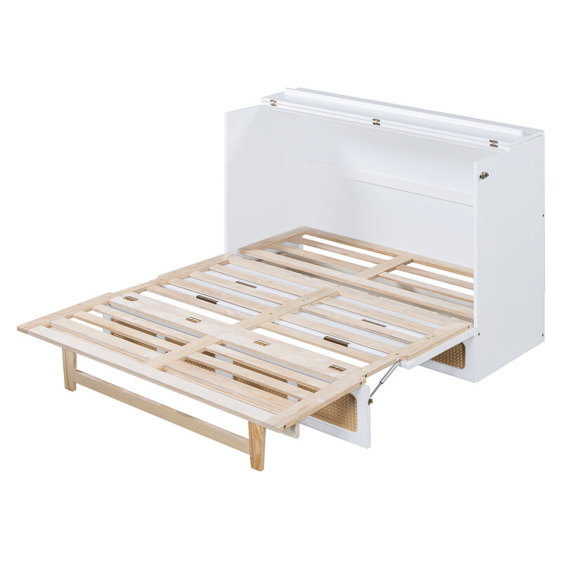 Merax Murphy Bed Cabinet with a Storage Drawer