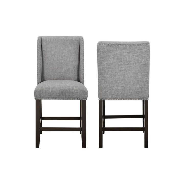 New Classic Furniture Faust Counter Chair (2 Per Carton)-Gray