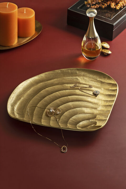 Zest Gold Decorative Tray 12"