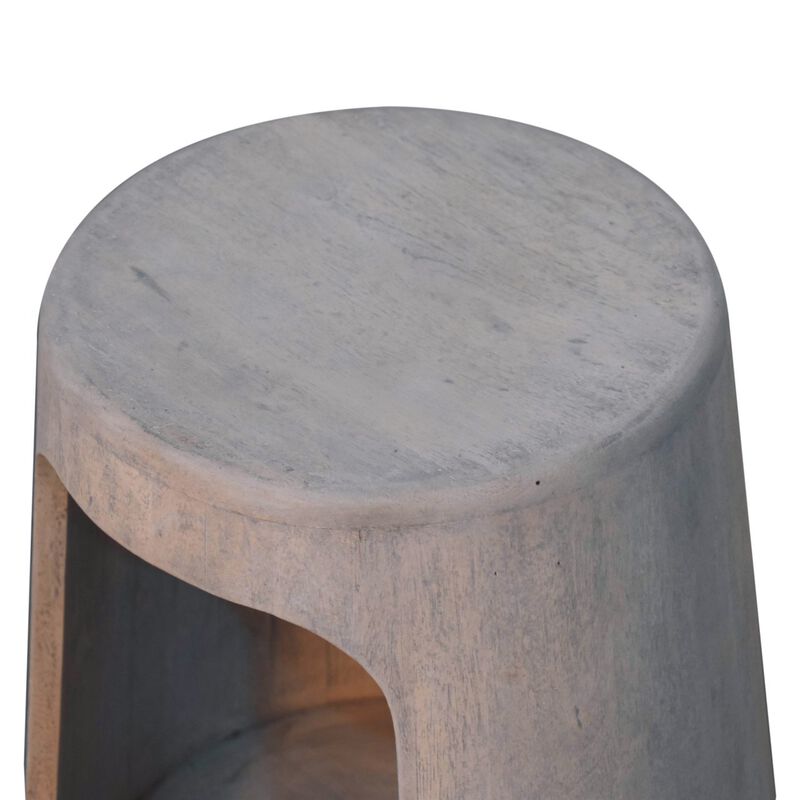 Artisan Furniture Solid Wood Acid Wash Open Side Table