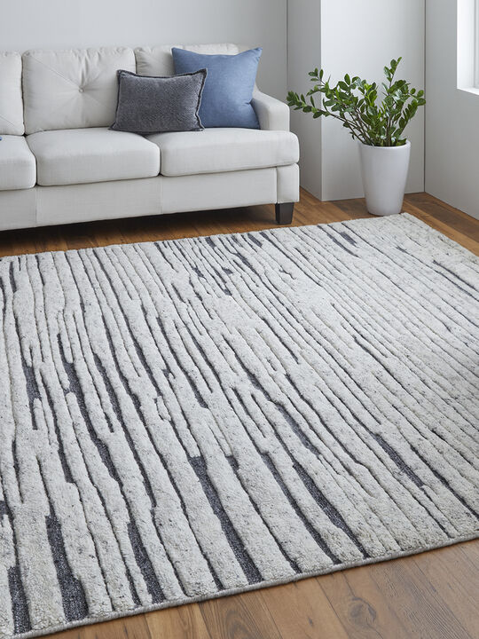Broadfield T6037 Ivory/Charcoal 7'9" x 9'9" Rug By Thom Filcia