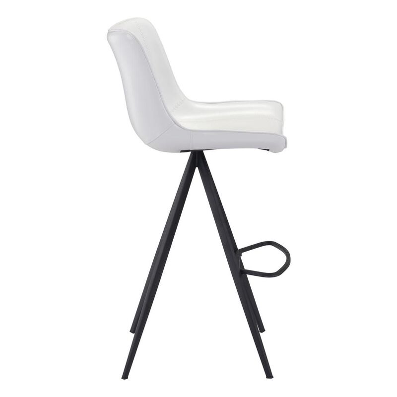 Belen Kox Aki Bar Chair (Set of 2), White & Black, Belen Kox