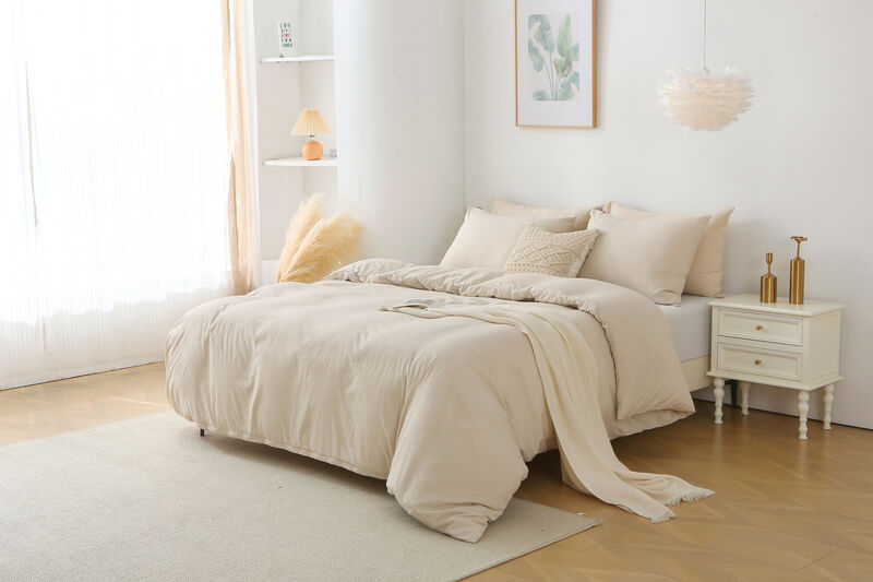 Duvet Cover Set 3 Piece Bedding with Pillow Shams Comforter Not Included