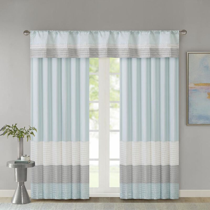 Belen Kox Polyoni Pintuck Valance with Lining, Belen Kox