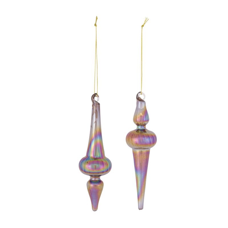 Drop Ornament (Set of 12) 6"H Glass