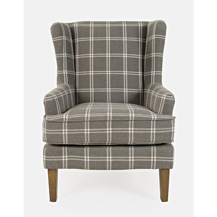 Jofran Lacroix Traditional Upholstered Wingback Accent Chair