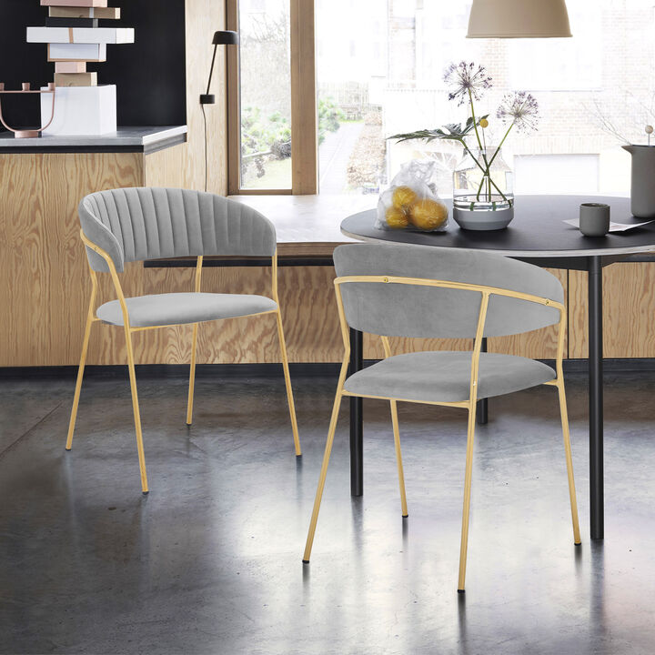 Rococo  Blue Faux Leather and Metal Counter Height Bar Stool