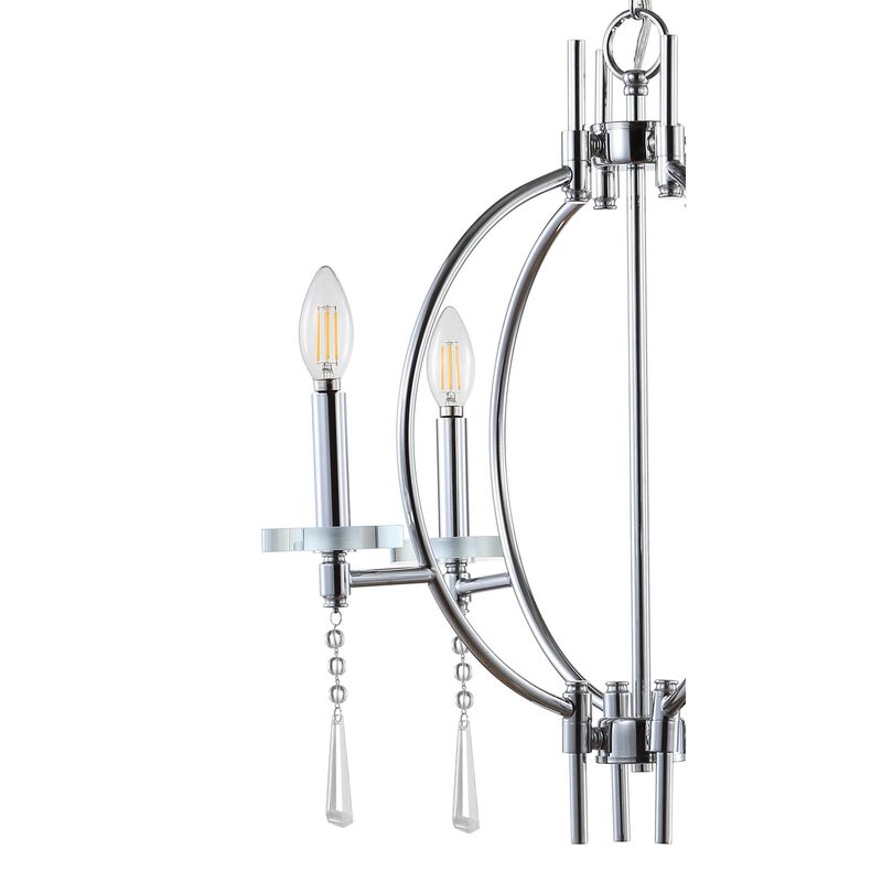 Laura Crystal/Metal LED Chandelier