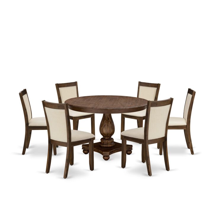East West Furniture 7-Piece dining Table Set