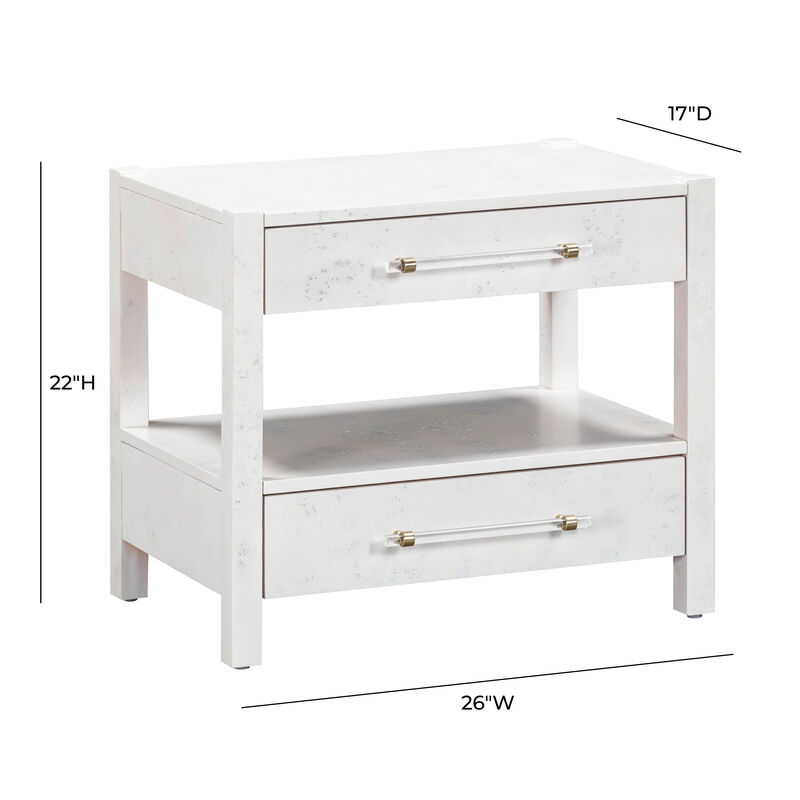 Brandyss Burl Nightstand