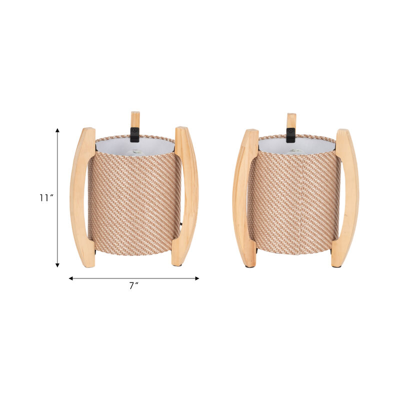 Cylinder Tripod Table Lamps