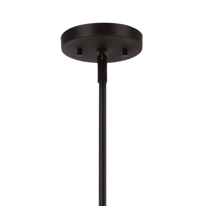 Avery 3-Light Industrial Farmhouse Rustic Iron/Glass Linear LED Pendant