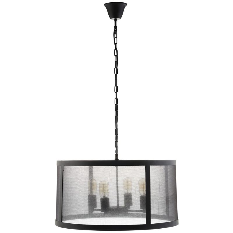 Modway Frost Steel Metal Ceiling Light Pendant Chandelier in Black
