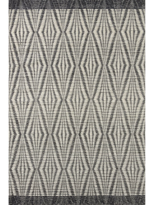 Kenzie KNZ01 Ivory/Charcoal 3'6" x 5'6" Rug