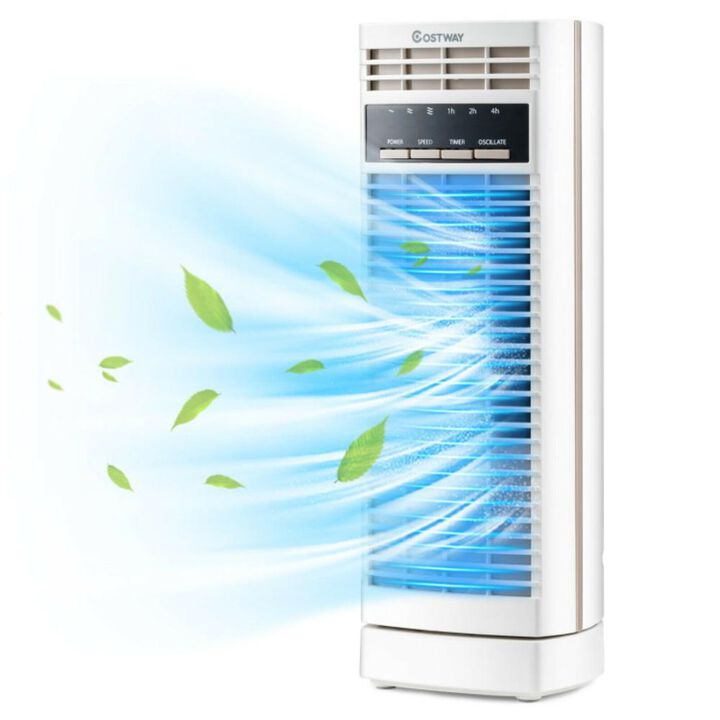 Hivvago 14 Inch  Mini Oscillating Tower Fan Electric Desk Fan with 3 Speed and Timer