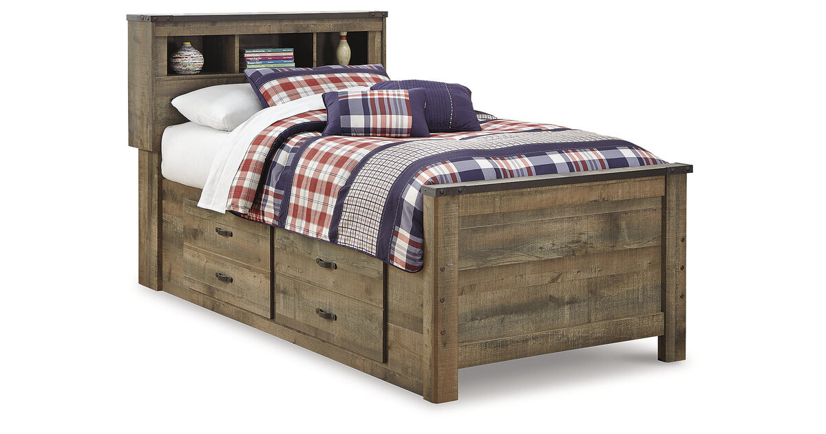 Trinell Twin Bookcase Bed