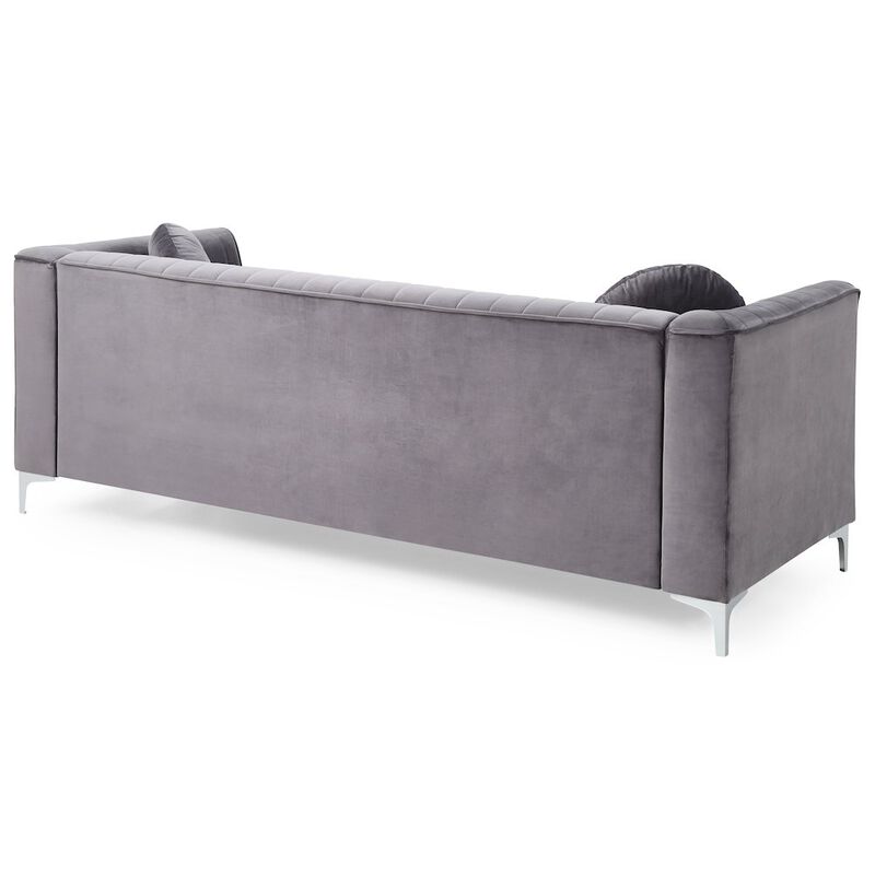Glory Furniture Delray Sofa in Gray Color